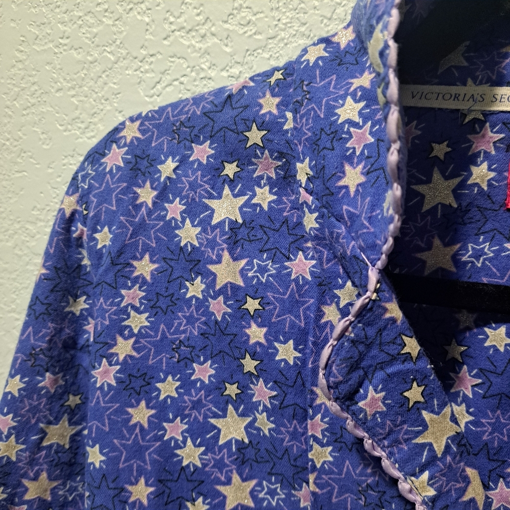 Victoria's Secret Matching Purple Star Pajama Set - Picture 4 of 9